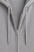 Women Premium Cotton Zip Hoodie - Light Grey close view
