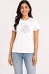 Women's I Love Yoga Premium Cotton Regular Fit T-Shirt - White - Front View