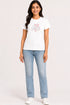 Women's I Love Yoga Premium Cotton Regular Fit T-Shirt - White - Full View