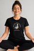 Women's Peace Was Never an Option Yoga Duck Regular Fit T-Shirt - Black - Front View