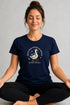 Women's Peace Was Never an Option Yoga Duck Regular Fit T-Shirt - Navy - Front View