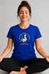 Women's Peace Was Never an Option Yoga Duck Regular Fit T-Shirt - Royal Blue - Front View