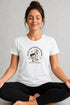 Women's Peace Was Never an Option Yoga Duck Regular Fit T-Shirt - White - Front View