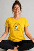 Women's Peace Was Never an Option Yoga Duck Regular Fit T-Shirt - Yellow - Front View